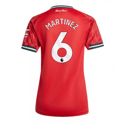 Maglia Calcio Manchester United Lisandro Martinez #6 Prima Divisa Donna 2025-26 Manica Corta